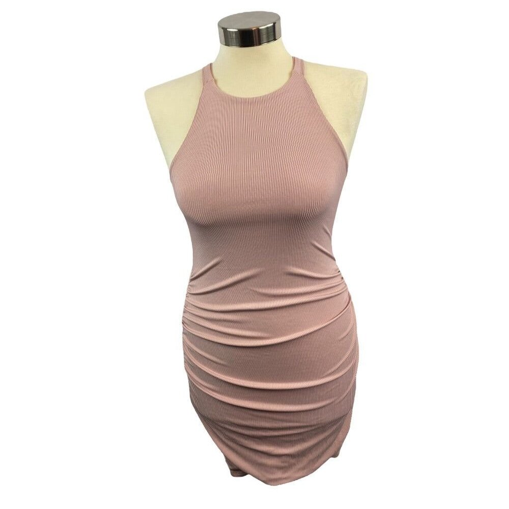 Size 3P Un Deux Trois Petite Vintage 1990's Women's Mauve Ribbed Fitted Tank Dre